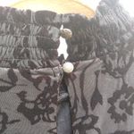 Knox Rose  Long Sleeve Mock Turtleneck Velour Floral Blouse Photo 8