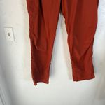 REI Womens Size 12 Cargo Hiking Pants UPF 30+ Nylon Rust Orange Belted Outdoor Photo 3