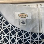 Talbots Geometric Sheath Dress Size 20 Cotton Spandex slight stretch Minimalist Photo 2