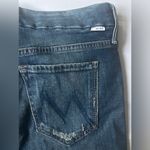 MOTHER Denim The Looker Ankle Step Fray Jeans Blue Size 28 Photo 2