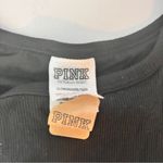 PINK - Victoria's Secret PINK  Victoria’s Secret Women’s Sleeveless Black Crop Stop With Bra Style Top XL Photo 8