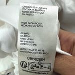 Anthropologie Maeve Linen Cropped Blazer Double Breasted Jacket Button White S Photo 14