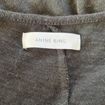 ANINE BING  100% Linen Charcoal Knit Top size XS Photo 2