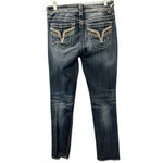 Miss Me The Chelsea Straight Leg Embroidered Embellished Blue Jeans Size 4 Denim Photo 8