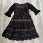 Anthropologie HD IN PARIS  Black and Tan Textured Top 🖤🤎

*NEW WITH TAGS 🏷️ Photo 7