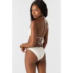 O'Neill O’Neill Saltwater Solid White Venice Triangle Bikini Swimsuit Top Size XL Photo 1