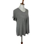 Latuza Pajama Top Medium Gray Short Sleeve Soft Lounge Sleepwear Basic Photo 1