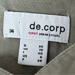 Esprit  De Corp Army Green Utility Tunic Mini Dress Size 6 – Sheer Gorpcore Boho Photo 8