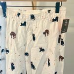 Hyde & EEK Boutique Womens Pajama Pants Size Medium White Cat Print Lounge Pants Photo 1