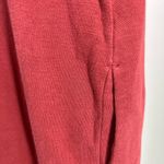 Soft Surroundings  3/4 sleeve terracotta cotton slub knit open front cardigan Photo 3