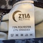 Zyia Blue Stone Leopard Print Light N Luxe Scrunch Butt Leggings Size 6-8 Photo 4