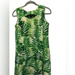 Julian Taylor  New York Green Leaf Print‎ Sleeveless Dress Size 6 Photo 11