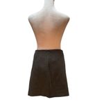 ZARA Woman Heather Gray Zip Back Silky Lined Mini Skirt Size Medium Photo 2
