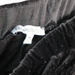 See and Be Seen Black Velvet Wide Leg Pants Glitter Stretch Trousers VTG Medium Photo 6