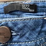 1822 Denim  Dark Blue Jean Shorts with Stitch Detail Photo 2