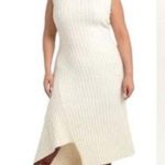 Rebdolls Beige Josephine Knit Asymmetrical Hem Midi A Line Dress NWT Size Large Photo 1