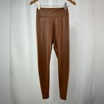 Aerie OFFLINE By  Real Luxe Faux Leather Legging in Horizon Brown‎ Size Medium Photo 5