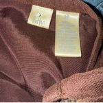 Anthropologie RARE Elegant Brown Beaded with Embroidery Trim Wintergarden Skirt Photo 2