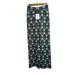 NWT Suncoo Jasper Pants β Vert Viscose Knit Jacquard, Size T1 (US S) Green Photo 2