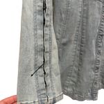 Free People  Thea Blue Denim Long Bell Sleeve Mini Dress Size Small Photo 12