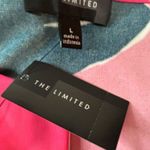 The Limited  Tunic Shift Dress Floral Pink Navy Blue Size LargeV-Neck 3/4 Sleeves Photo 7