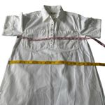 Madewell  Denim Popover Mini  Dress Size M In Pure     White Photo 3