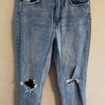 Wild Fable 2/$10 Light Blue Ripped Ankle Jeans Highest Rise Mom Jean Photo 0