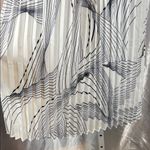 Elie Tahari  Black and White Pleated Halter Top Photo 2