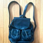 Wild Fable Black Faux Leather Backpack Photo 0