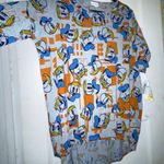 LuLaRoe Small Disney Irma Tunic Top • Donald Duck • High-Low Hem • Knit Jersey Photo 4