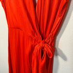 Anthropologie Vibrant Orange Midi Dress Photo 6