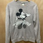 Disney Parks Mickey Mouse Long Sleeve Sweater Gray Size Small Vintage small stains as seen in picture Photo 1