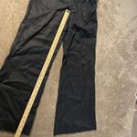 Maeve  Anthropologie Pants Womens 12 Wide Leg Black Flare High Rise Metallic Photo 6