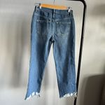 Free People Maggie Dark Wash Mid-Rise Straight Leg Raw Hem Jeans Size 26 NWT Photo 8