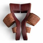 Madewell  The Kiera Mule Platform Sandal Dried Maple Brown Size 7 Photo 3