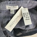 Elegant Gray and Navy Women's Button Down Shirt Size XL Photo 3