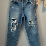 Pull&Bear distressed high rise jeans Size 26 Blue Photo 0