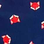 Red Camel Navy Button Down Shirt Red Fox Graphic Size Small Photo 2