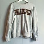 New York Popular Philadelphia Applique Fleece Sweatshirt M Brown Size M Photo 0