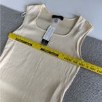 Jones New York  Butter Yellow Ribbed Square Neck Sleeveless Knit Top Size XL New Photo 9