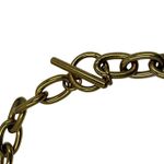 Chunky Gold Tone Chain Toggle Clasp Necklace Statement Fashion Jewelry Photo 2