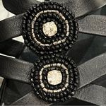 Italian Shoemakers Whitney Black Embellished Wedge Sandal Sz 10 Photo 3