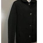 Gallery  Jacket Womens Small Black Quilted Insulated Button Front Pockets Lined Photo 1
