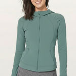 Lululemon Like New  Move With Ease Hooded Full-Zip Nulu Jacket Mystic Green 10 Photo 0