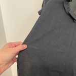 J.Crew Phoebe Ruffle Dress Solid Dark Gray Charcoal WOOL Blend Short Sleeve 2 Photo 9