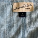 Universal Threads Universal Thread Blue Ribbed Scoop Short Sleeve Tee Photo 3