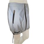 Forever 21 NASA Reflective Mini Zip Up Skirt Draw String Gray Size S NEW Photo 5