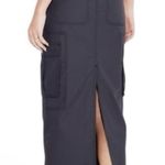 Wild Fable Cargo Midi Skirt Dark Gray Cotton Utility Pockets Belted XS NWT Photo 1