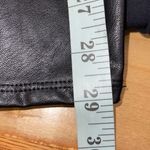 Vera Wang Simply Vera  Womens Faux Leather Knit Moonlight Leggings Black Large NW Photo 7