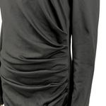 Cider  Asymmetrical Black Cold Shoulder Maxi Dress Long Sleeve NWT L Photo 2